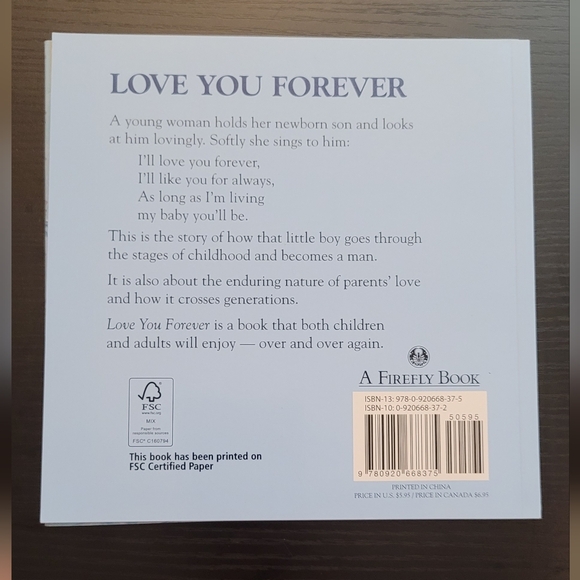 Love you forever paperback book Robert Munsch - Picture 4 of 4